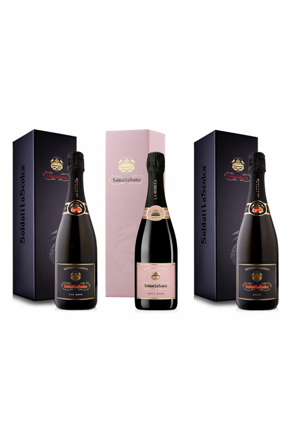 Box - Soldati Pas Dosé , Brut Rosè,  Soldati Brut