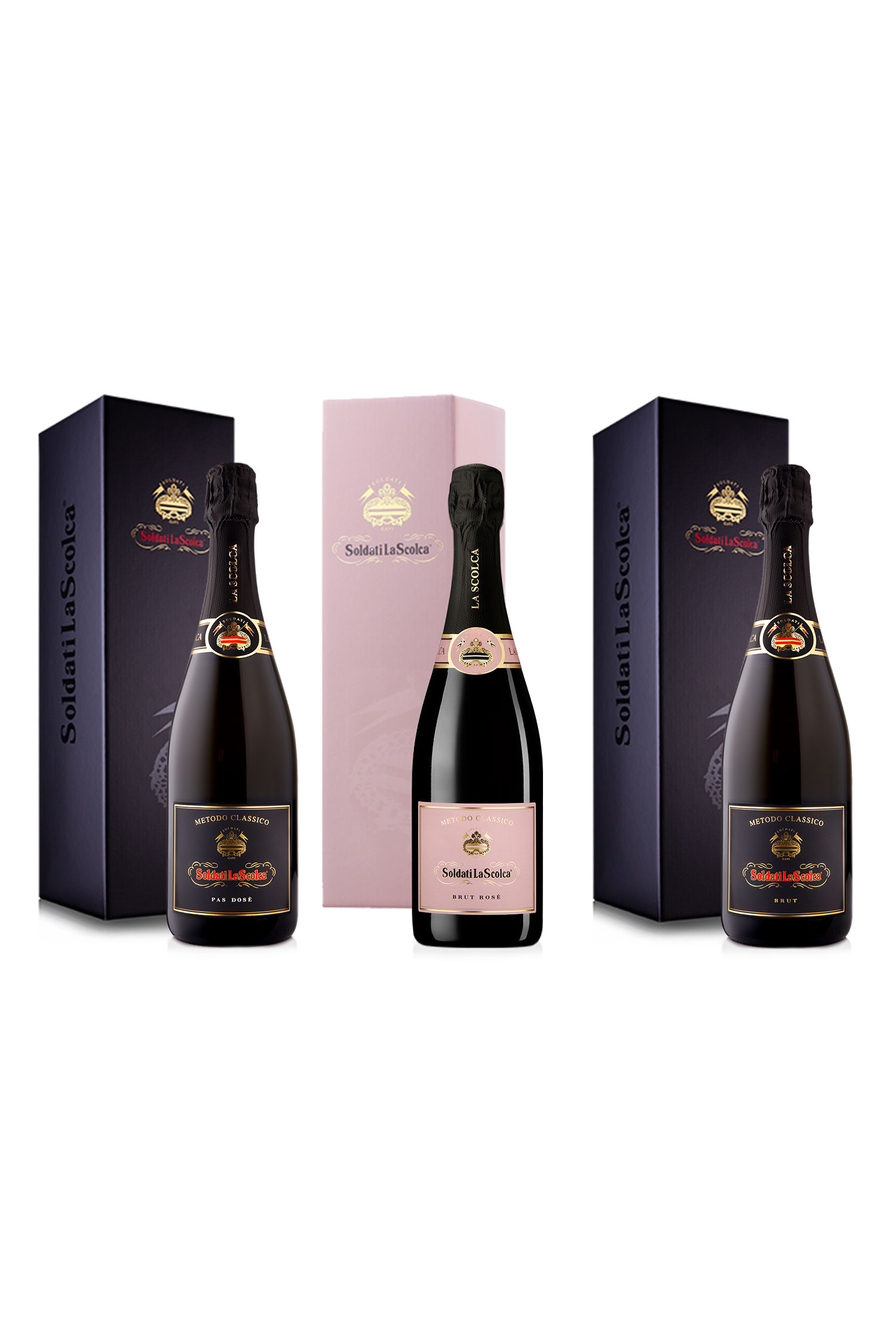 Box - Soldati Pas Dosé , Brut Rosè,  Soldati Brut